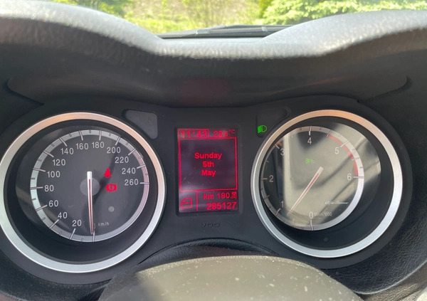 Alfa Romeo 159 cena 10000 przebieg: 285000, rok produkcji 2007 z Biskupiec małe 277